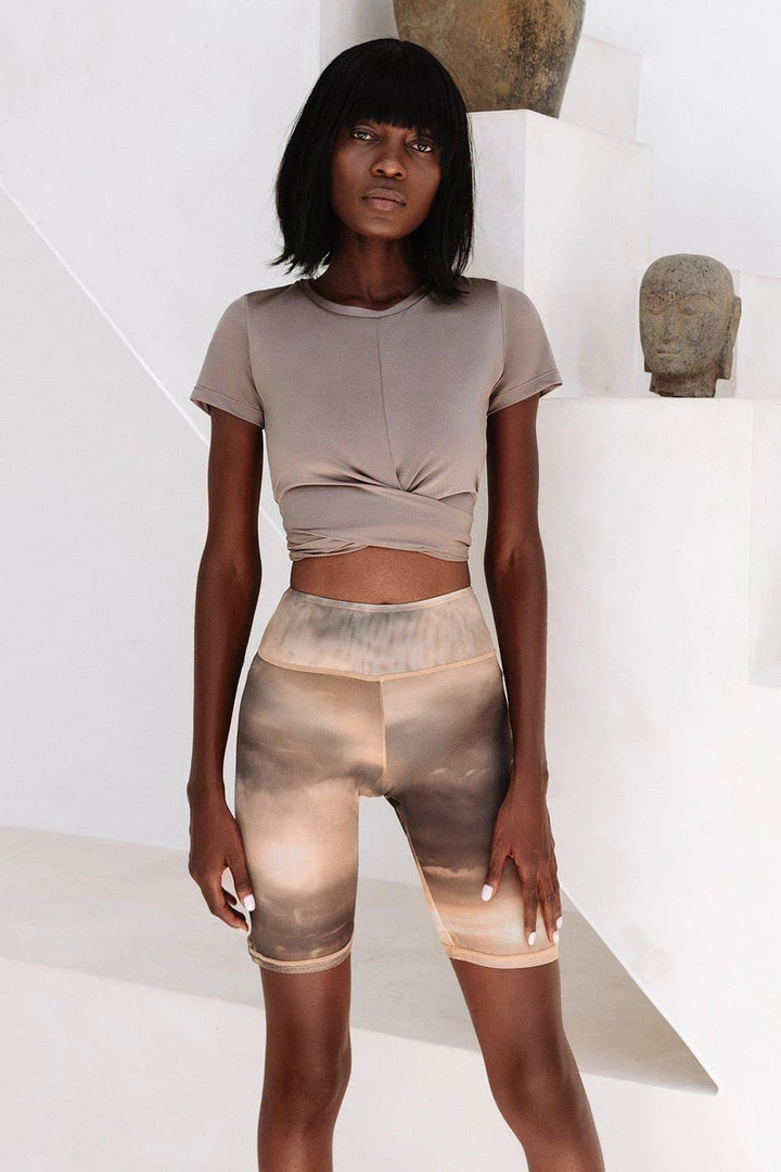 All Pole Wear Creatures Of XIX Heavenly Mesh Biker Shorts - Desert Skies 1 All Pole Wear Creatures Of XIX Heavenly Mesh Biker Shorts - Desert Skies