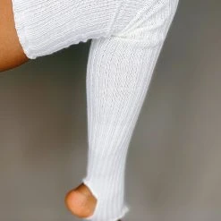 Pole Junkie Thigh High Legwarmers - White