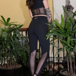 Paradise Chick Sirène Back Seam Leggings - Black