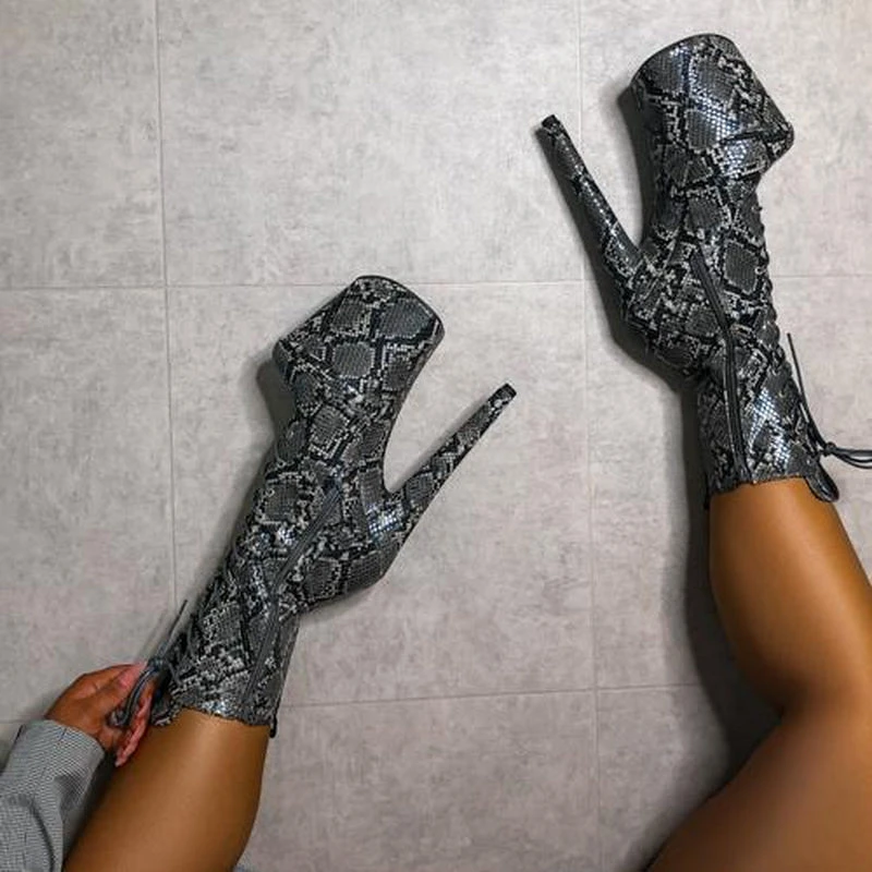 Shoes Hella Heels Maneater Boots - 8inch 7 Shoes Hella Heels Maneater Boots - 8inch