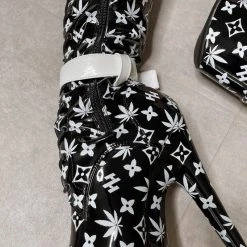 Hella Heels Branded Thigh High 8inch Boots - Black 26 Hella Heels Branded Thigh High 8inch Boots - Black