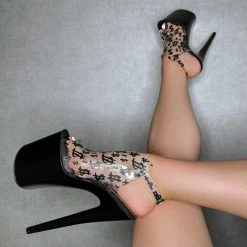 Shoes Hella Heels Make It Reign 8inch Stilettos - Black