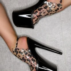 Shoes Hella Heels Make It Reign 8inch Stilettos - Black