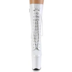 Pleaser USA Flamingo-1050 8inch Pleaser Boots - Patent White 10 Pleaser USA Flamingo-1050 8inch Pleaser Boots - Patent White