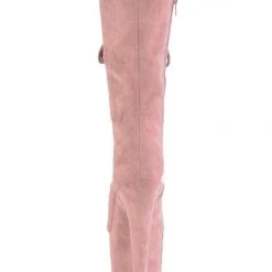 Pleaser USA Flamingo-1050FS Faux Suede 8inch Pleaser Boots - Dusty Blush Shoes 11 Pleaser USA Flamingo-1050FS Faux Suede 8inch Pleaser Boots - Dusty Blush Shoes