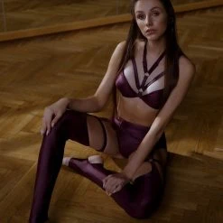 Bandurska Fayette Leggings - Mulberry