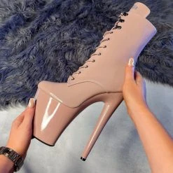 Shoes Hella Heels LipKit 8inch Boots - Boujee 13 Shoes Hella Heels LipKit 8inch Boots - Boujee