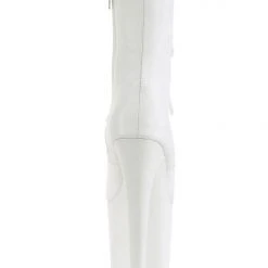 Shoes Pleaser USA Flamingo-1020LWR 8inch Real Leather Boots - Matte White