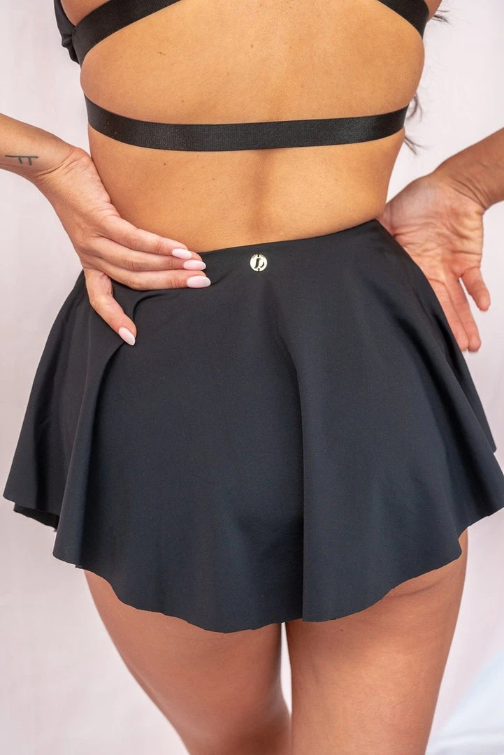 Lunalae Free Flow High Waist Shorts - Black 3 Lunalae Free Flow High Waist Shorts - Black