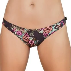 All Pole Wear Cleo The Hurricane Gunmetal Garden Scanty Pants