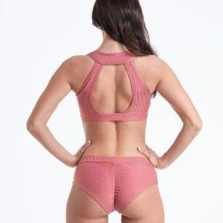 Bandurska Gabriella Top - Ribbed Dusty Pink