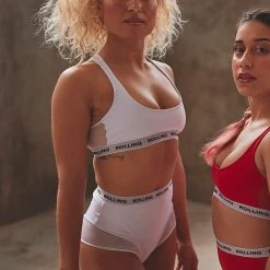 Rolling Alpha High Waisted Hot Pants - White All Pole Wear 11 Rolling Alpha High Waisted Hot Pants - White All Pole Wear