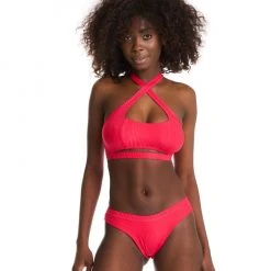 Bandurska Habibi Bottoms- Ribbed Red New In