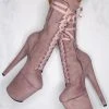 Shoes Hella Heels High BabyDoll 8inch Boots - Lilac Mink