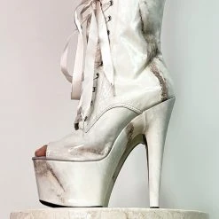 Hella Heels Renaissance Open Toe 7inch Boots - Hope