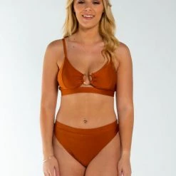 AMBR Designs Hook Crop Top - Bronze