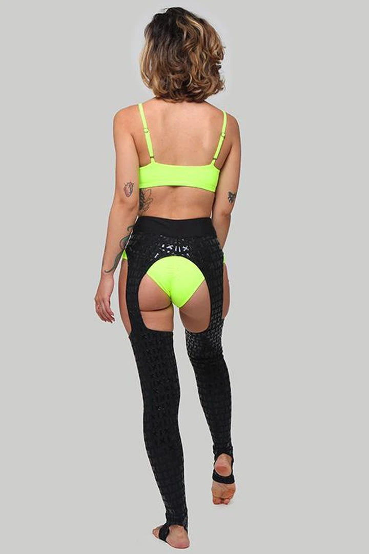 Creatures Of XIX Gecko Grip Cowgirl Leggings - Black 4 Creatures Of XIX Gecko Grip Cowgirl Leggings - Black