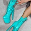Hella Heels LipKit 8inch Boots - Minted Shoes