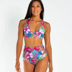 AMBR Designs Halter Crop Top - Aloha