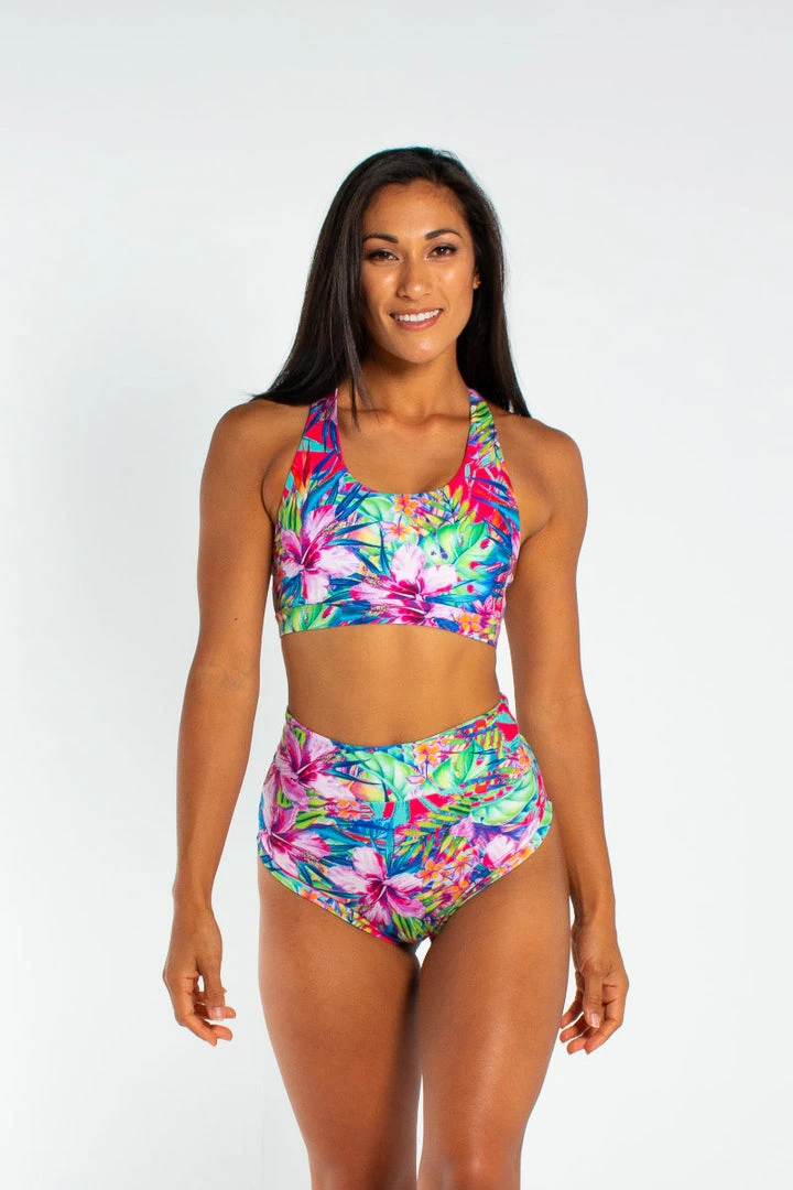 New In AMBR Designs High Waist Shorts - Aloha 1 New In AMBR Designs High Waist Shorts - Aloha