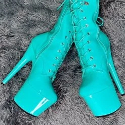 Hella Heels LipKit 7inch Boots - Minted Shoes