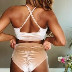 REV ACTIV Gap Top - Blush Velvet All Pole Wear