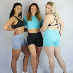 Olra Activewear Signature Biker Shorts - Ocean All Pole Wear