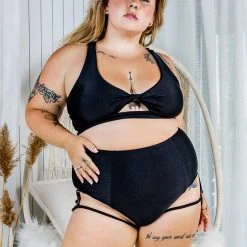 All Pole Wear Chantay Polewear Pretzel 2-way Top - Noir