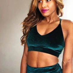 REV ACTIV Gap Top - Dark Green Velvet 7 REV ACTIV Gap Top - Dark Green Velvet