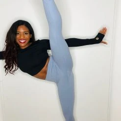 Olra Activewear Signature Leggings - Sky Grey