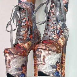 Hella Heels Renaissance 8inch Boots - Stairway To Heaven Shoes