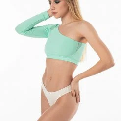 All Pole Wear Shark Polewear One Reversible Top - Mint