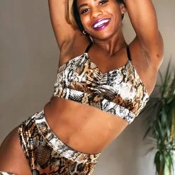 REV ACTIV Eclipse Top - Snake Velvet All Pole Wear 15 REV ACTIV Eclipse Top - Snake Velvet All Pole Wear