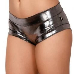 All Pole Wear Cleo The Hurricane Hot Pants - Metallic Chrome
