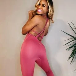 Olra Activewear Signature Jumpsuit - Desert Rose Jumpsuits