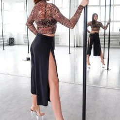 Back In Stock REV ACTIV Sensual Flow Pants (with Leg Slit) - Black