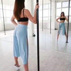 REV ACTIV Sensual Flow Pants (with Leg Slit) - Baby Blue 10 REV ACTIV Sensual Flow Pants (with Leg Slit) - Baby Blue