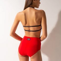 All Pole Wear Shark Polewear High Waist Shorts - Red