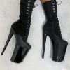 Hella Heels Blaq Kicks Boots - 9inch Shoes