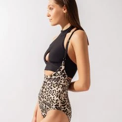 Shark Polewear Double-sided Sling Shorts - Leopard/Black 8 Shark Polewear Double-sided Sling Shorts - Leopard/Black