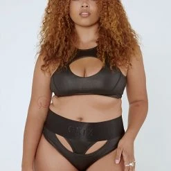 All Pole Wear Creatures Of XIX I Slay G-Banger Bottoms - Black