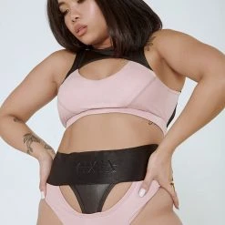 Creatures Of XIX I Slay Sports Bra - Pink/Black All Pole Wear