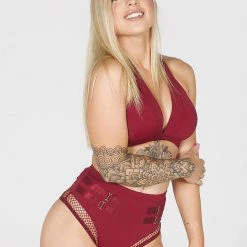 Tatiana Activewear Isla Top - Burgundy