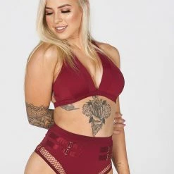 Tatiana Activewear Isla Shorts - Burgundy 11 Tatiana Activewear Isla Shorts - Burgundy