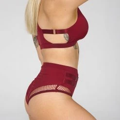 Tatiana Activewear Isla Top - Burgundy