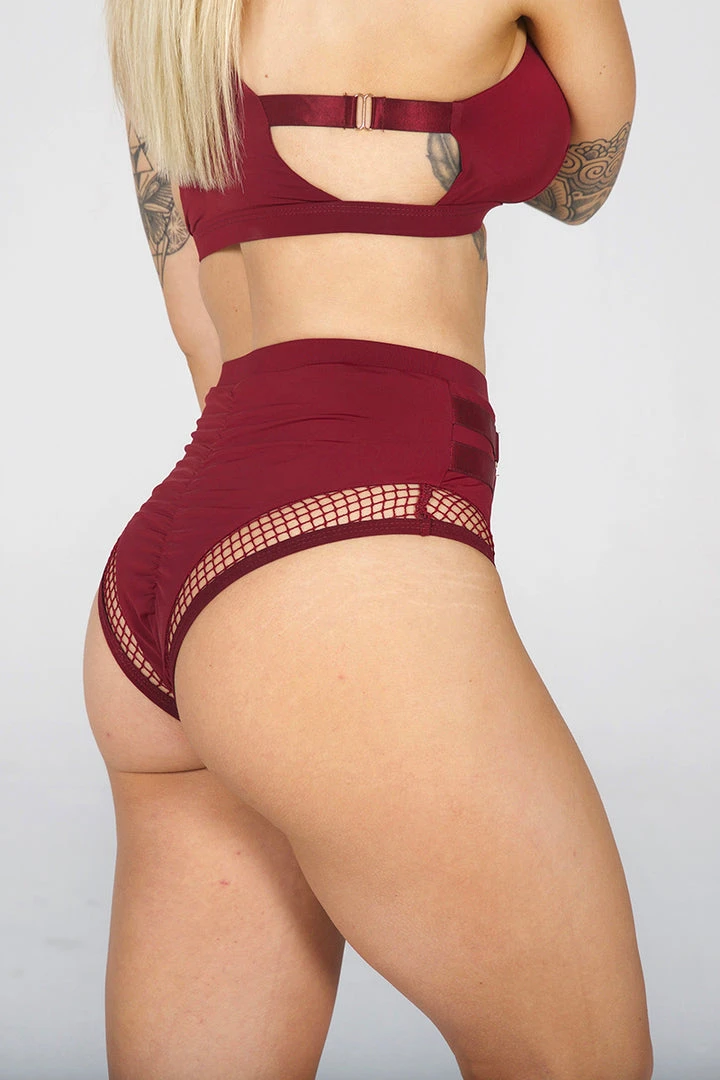 Tatiana Activewear Isla Shorts - Burgundy 6 Tatiana Activewear Isla Shorts - Burgundy