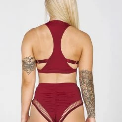 Tatiana Activewear Isla Top - Burgundy
