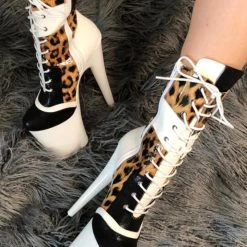 Hella Heels EmpireKicks 8inch Boots - White Shoes