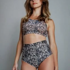 Pole Addict High Waisted Shorts - Lace