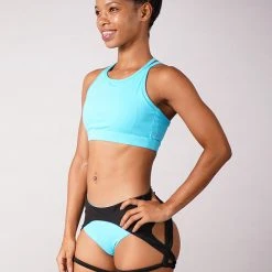 Off The Pole Lifestyle Sports Bra - Bright Blue All Pole Wear